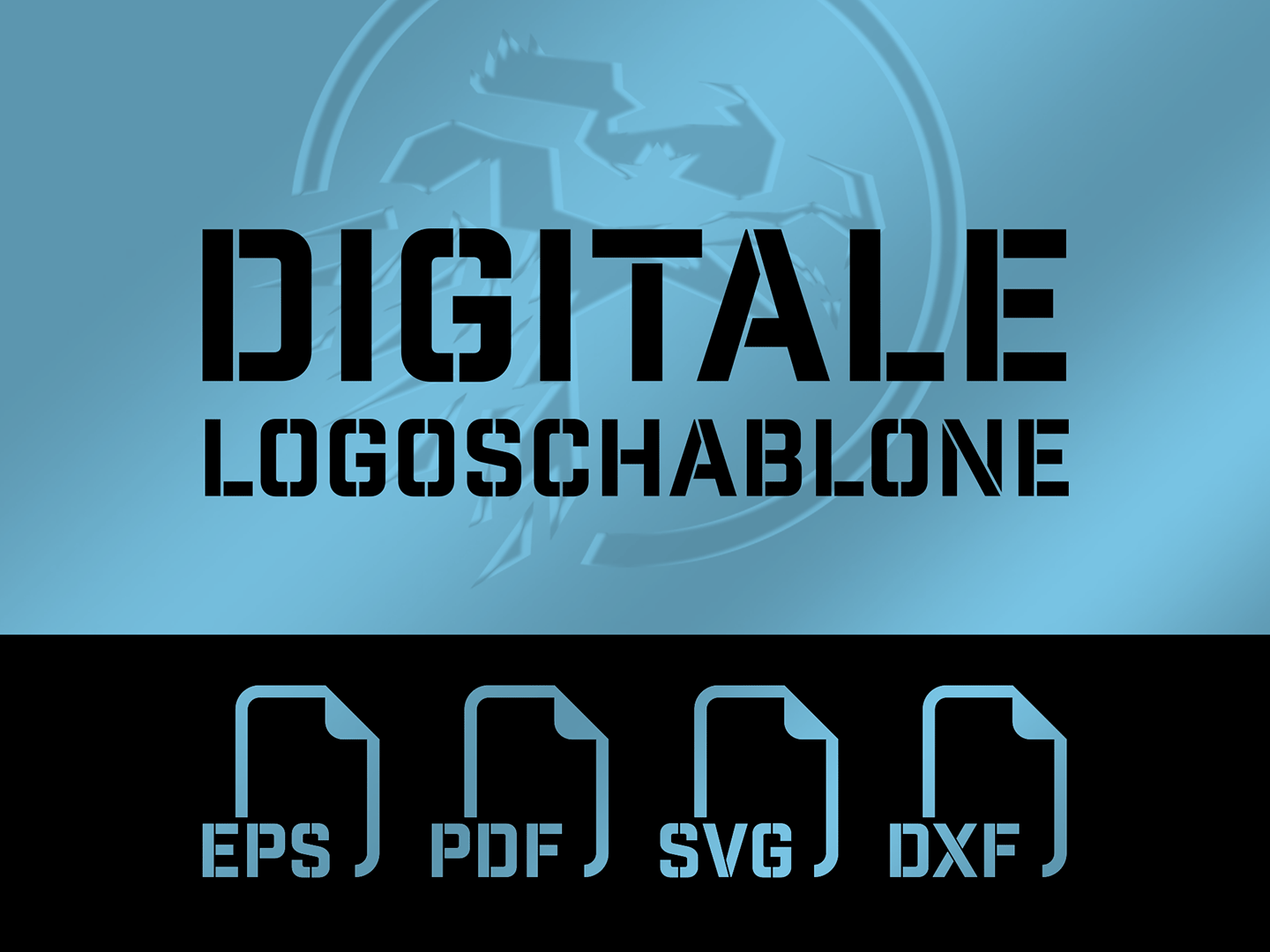 digitale Logochablone stencil and more