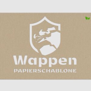 Papierschablone Wappen