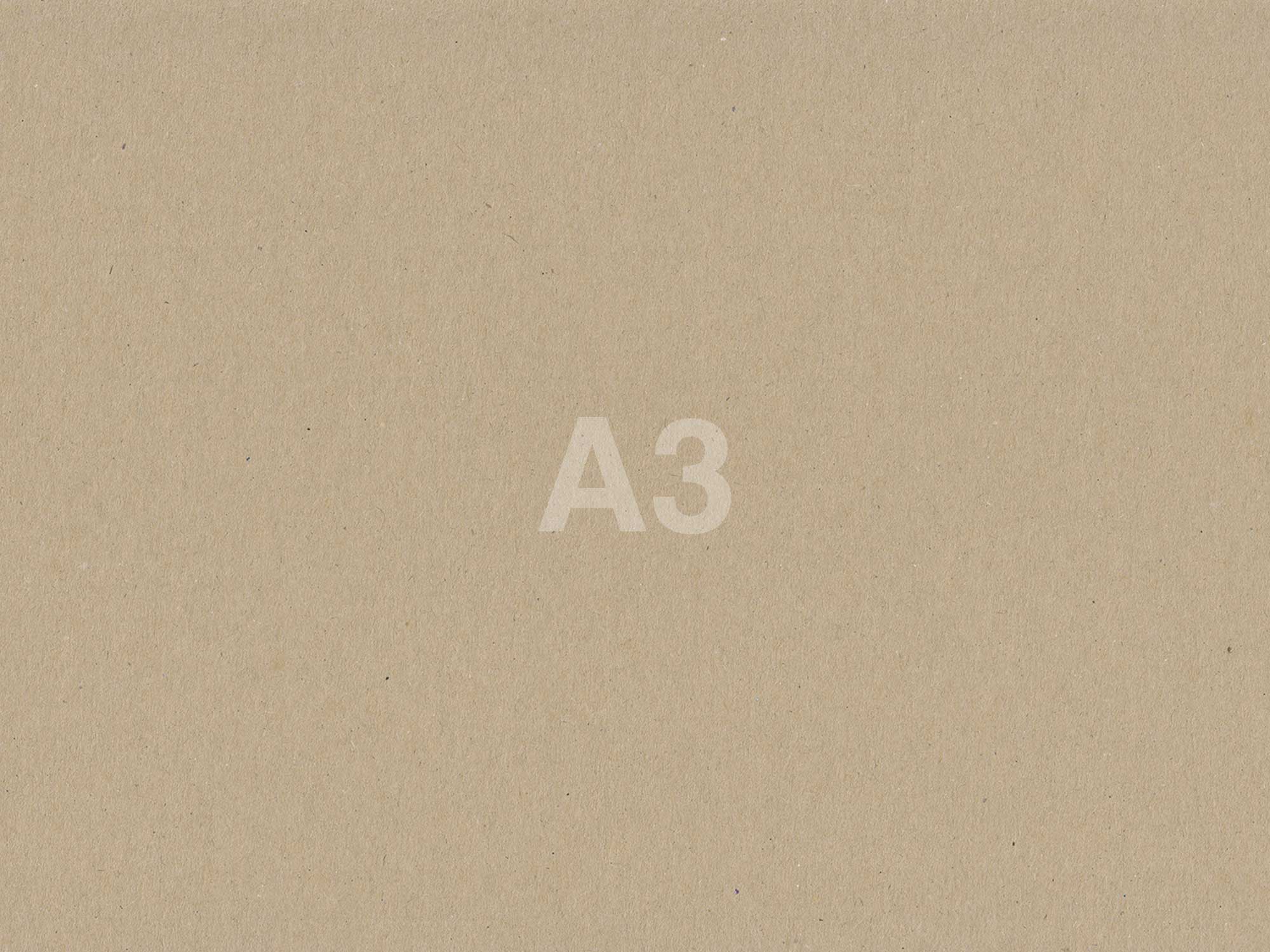 Textschablone aus Kraftpapier A3 Größe