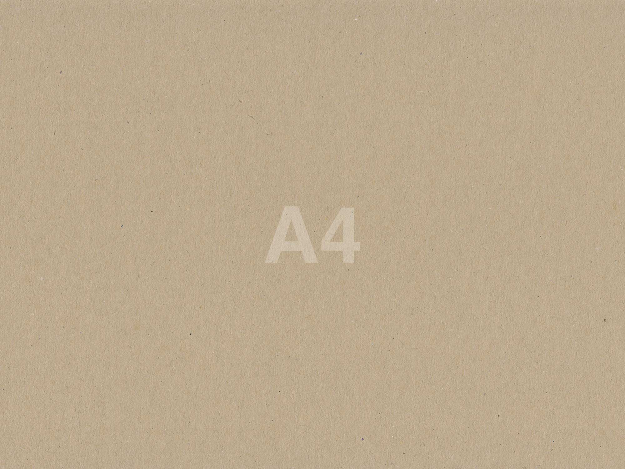 Textschablone aus Kraftpapier A4 Größe